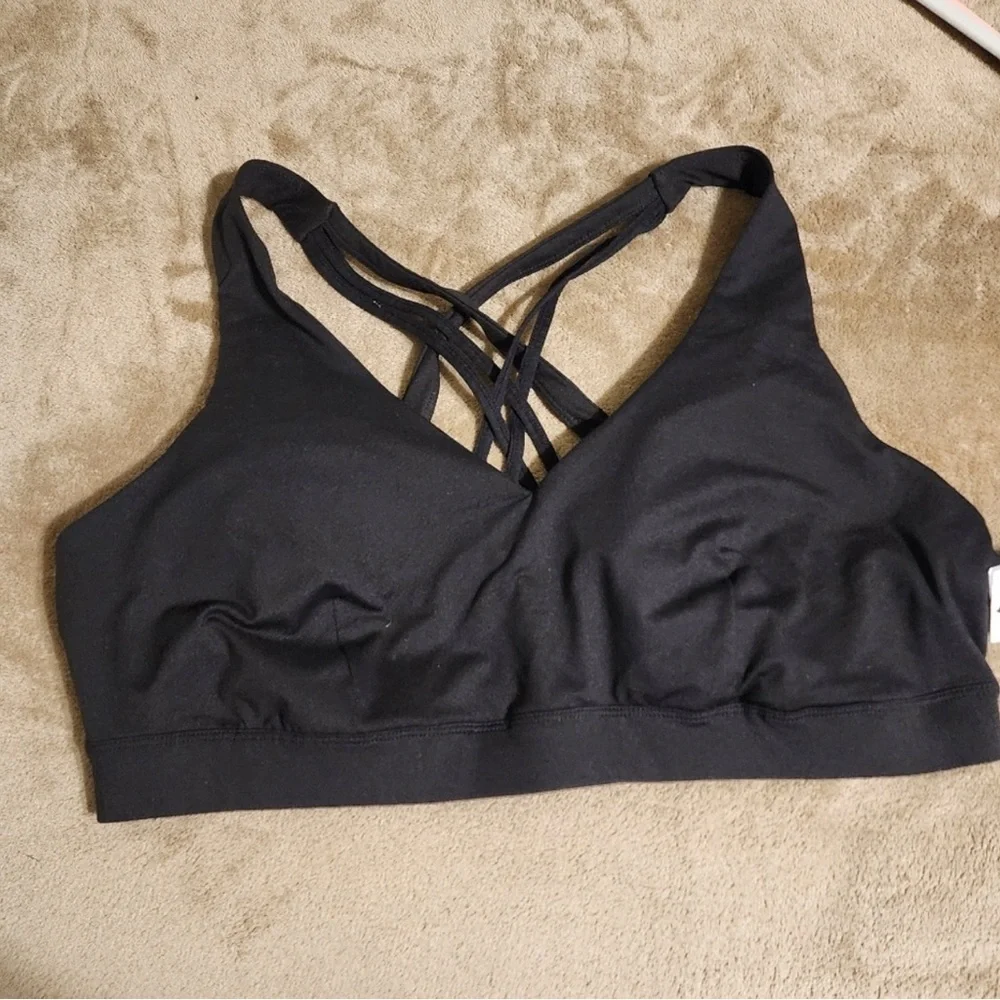 Ideology Plus Size 3X Low Impact Sports Bra, Created for Macy's